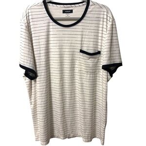 Alfani Black and White Short Sleeve Tee